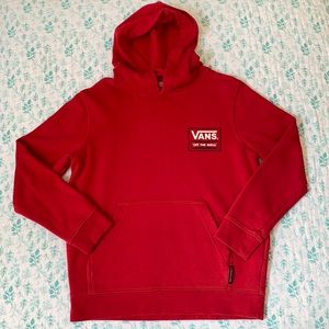 COPY - Boy’s Red Vans Hoodie. Size Small.
